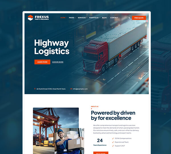 Transport & Logistics WordPress Theme