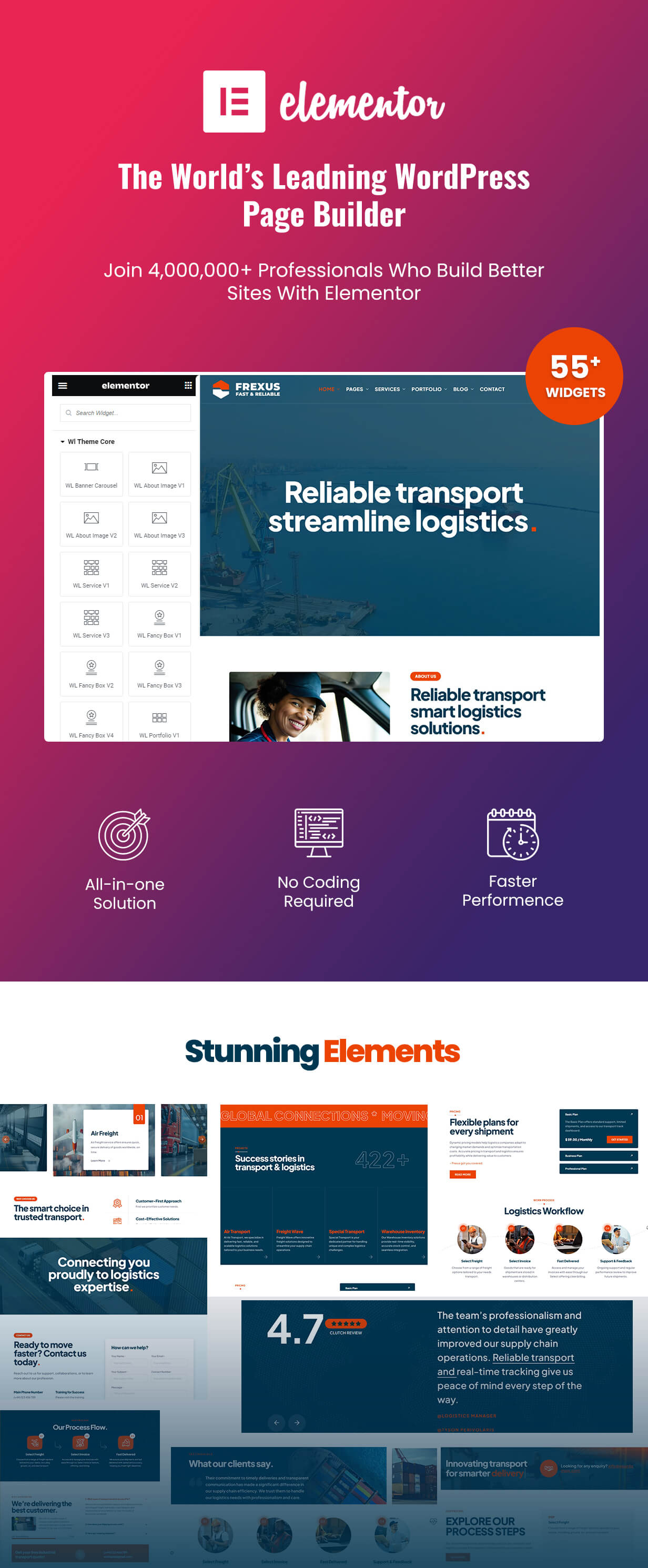 Frexus - Transport & Logistics WordPress Theme